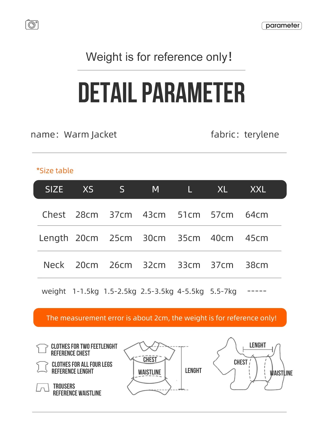 Autumn/Winter Dog Jacket